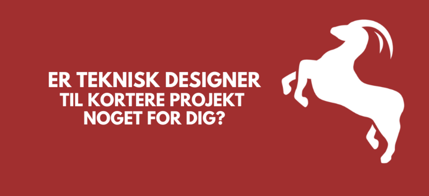 Teknisk Designer til et kortere projekt Teknisk Designer til et kortere projekt