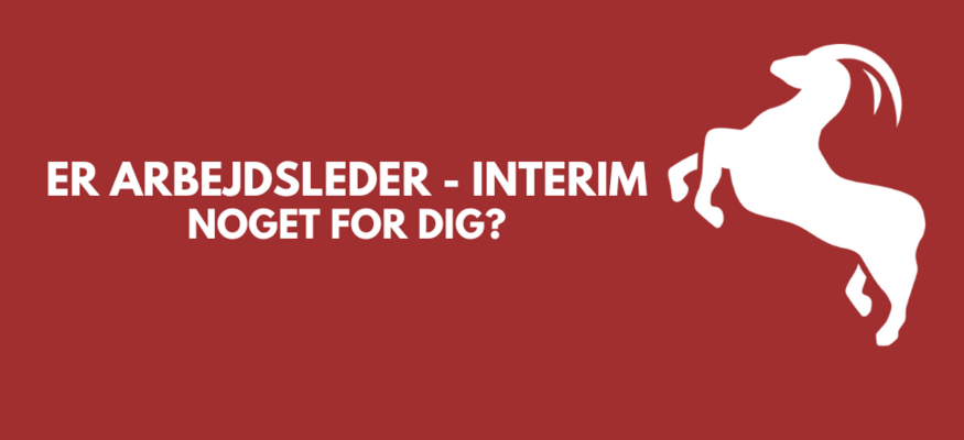 Arbejdsleder - Interim Arbejdsleder - Interim